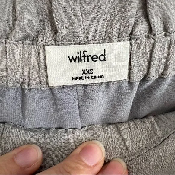 Aritzia Wilfred Montrouge Shorts Light Grey Pull On Paperbag Shorts - Picture 10 of 14